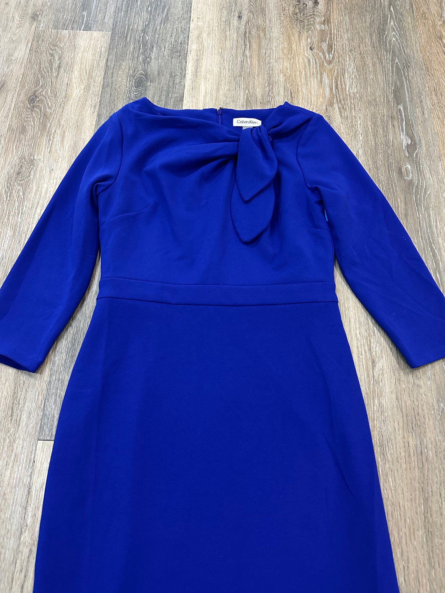 Dress Work By Calvin Klein In Blue, Size: 4