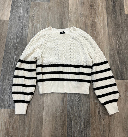 Sweater By Express In Cream, Size: Xs