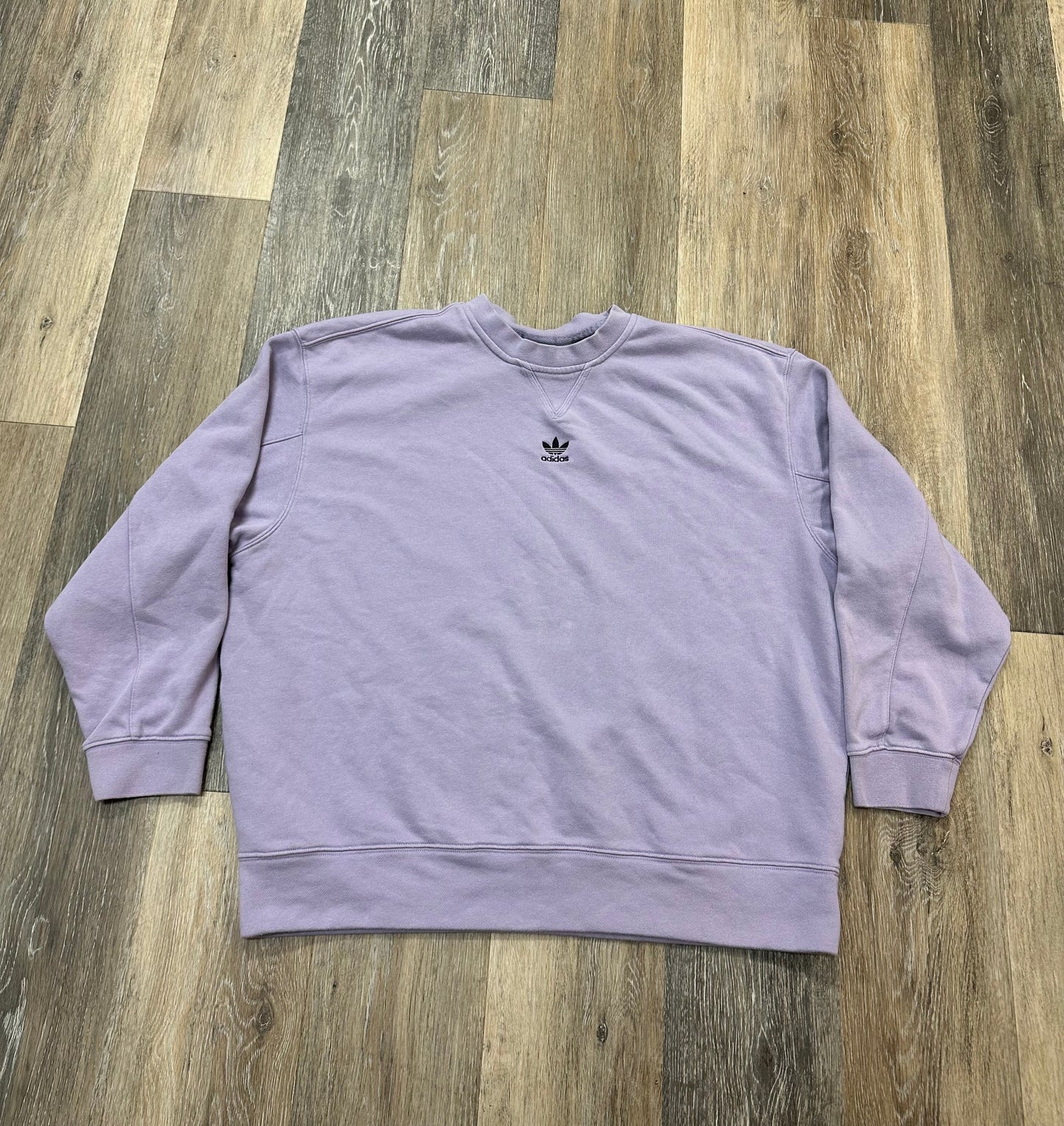 Athletic Sweatshirt Crewneck By Adidas In Purple, Size: S