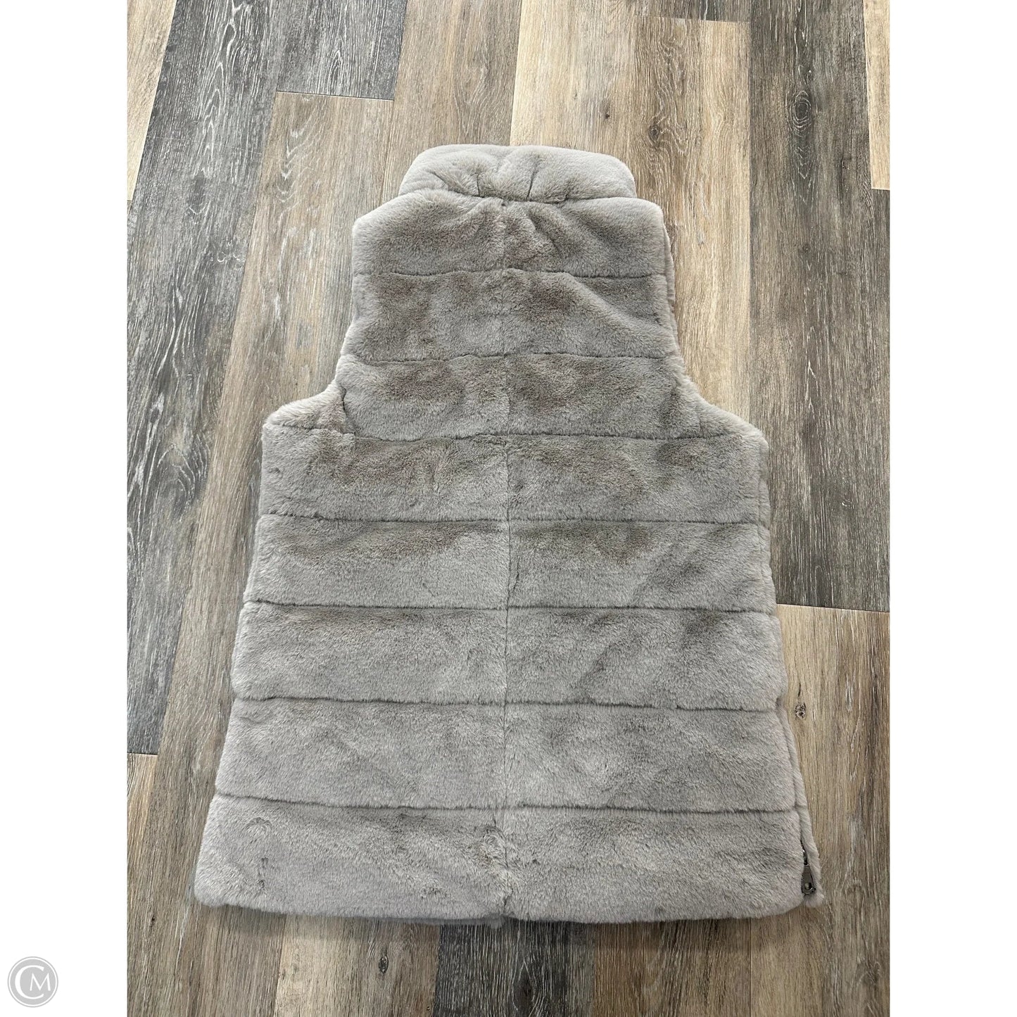 Vest Faux Fur & Sherpa By Evereve In Grey, Size: M