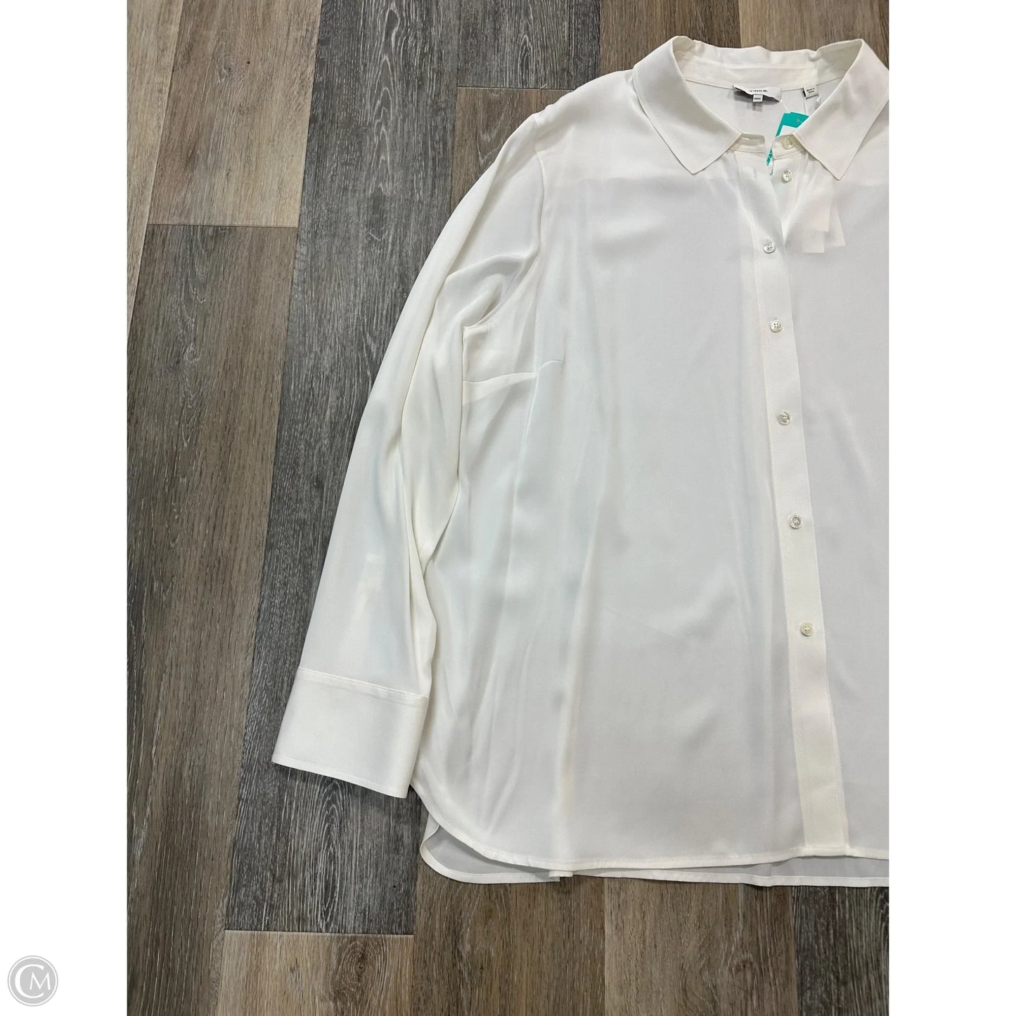 Blouse Long Sleeve By Vince In White, Size: 3x