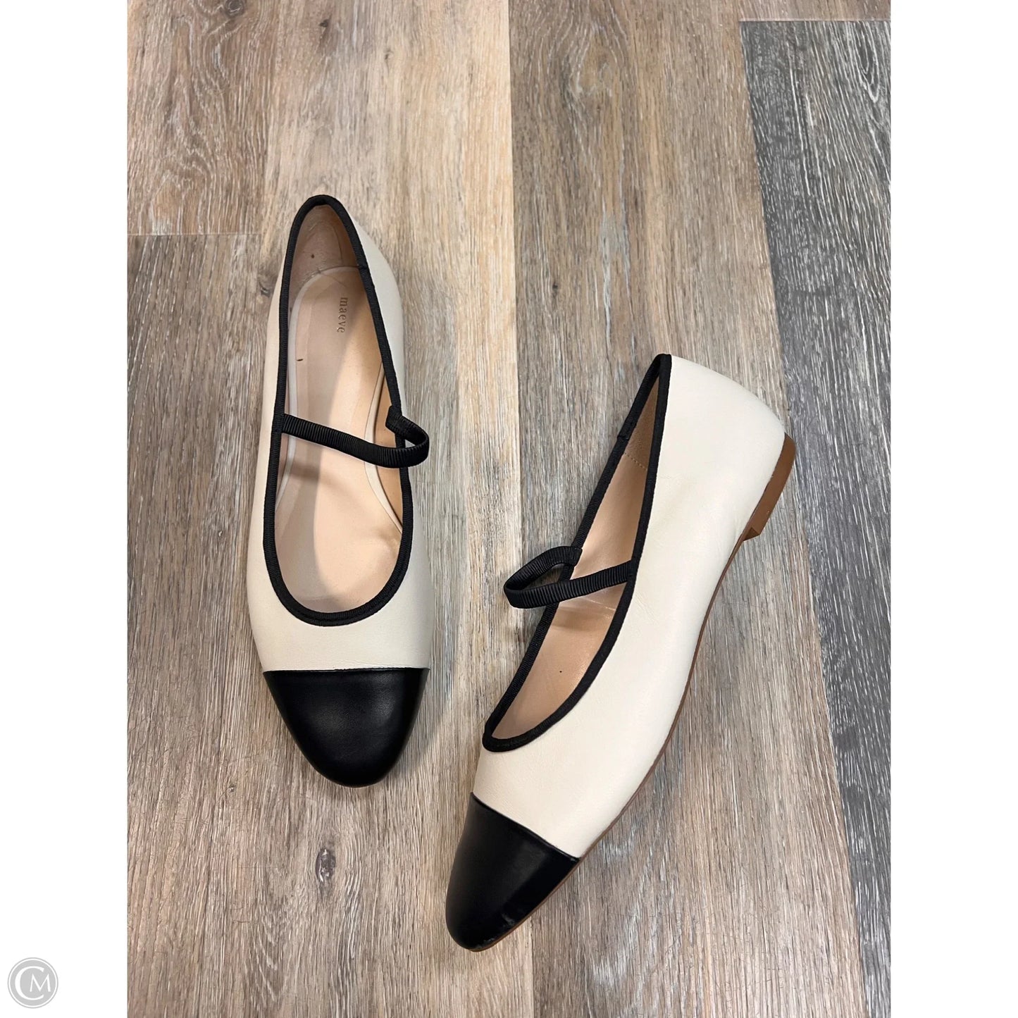 -Shoes Flats By Maeve In Cream, Size: 10