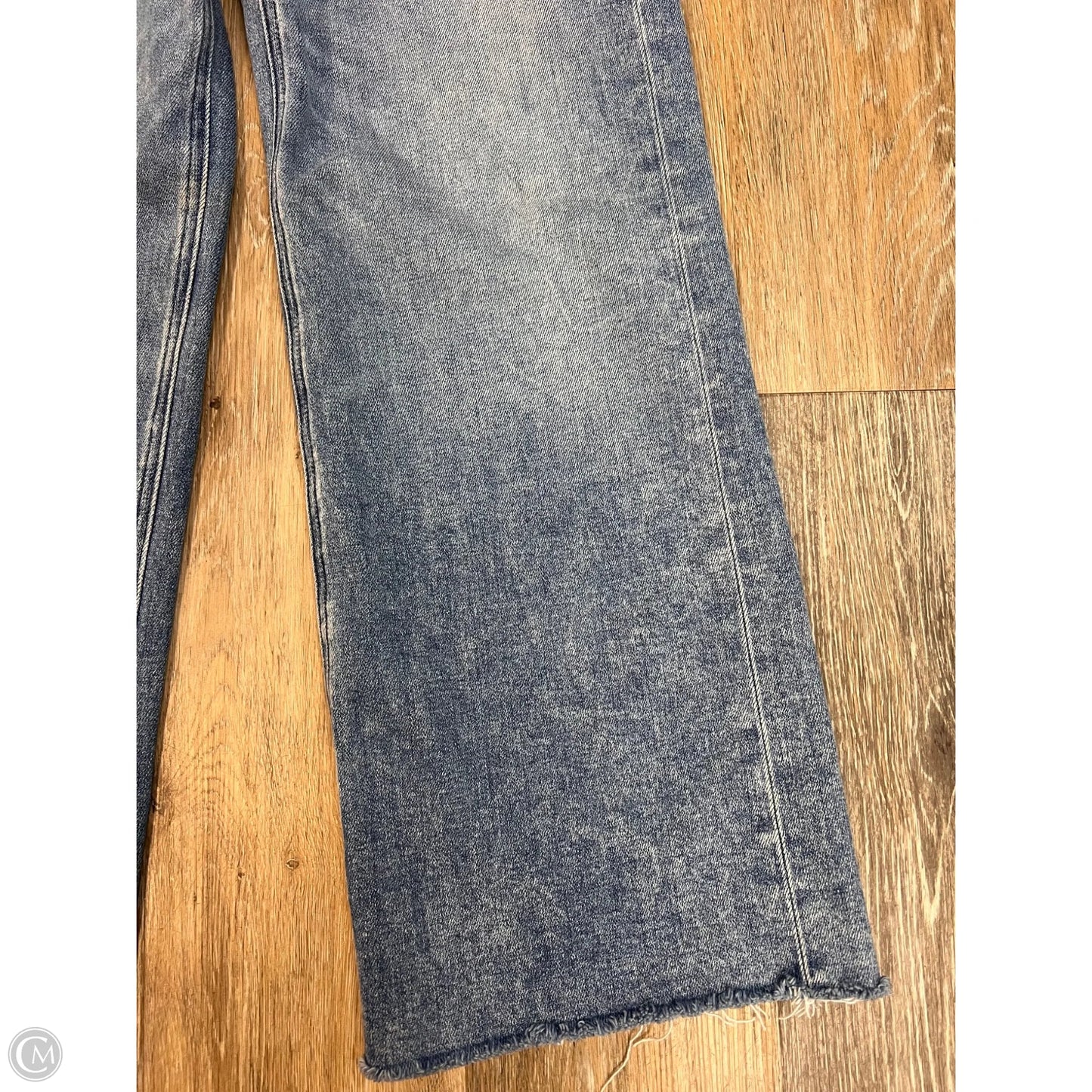 Jeans Cropped By Paige In Blue Denim, Size: 0/24