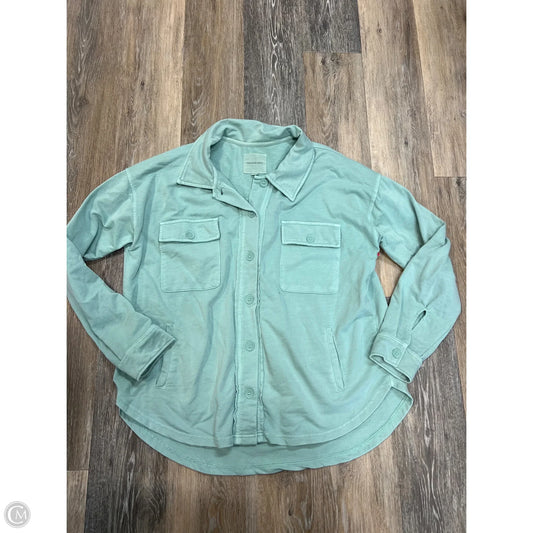 Jacket Shirt By Thread And Supply In Blue, Size: L