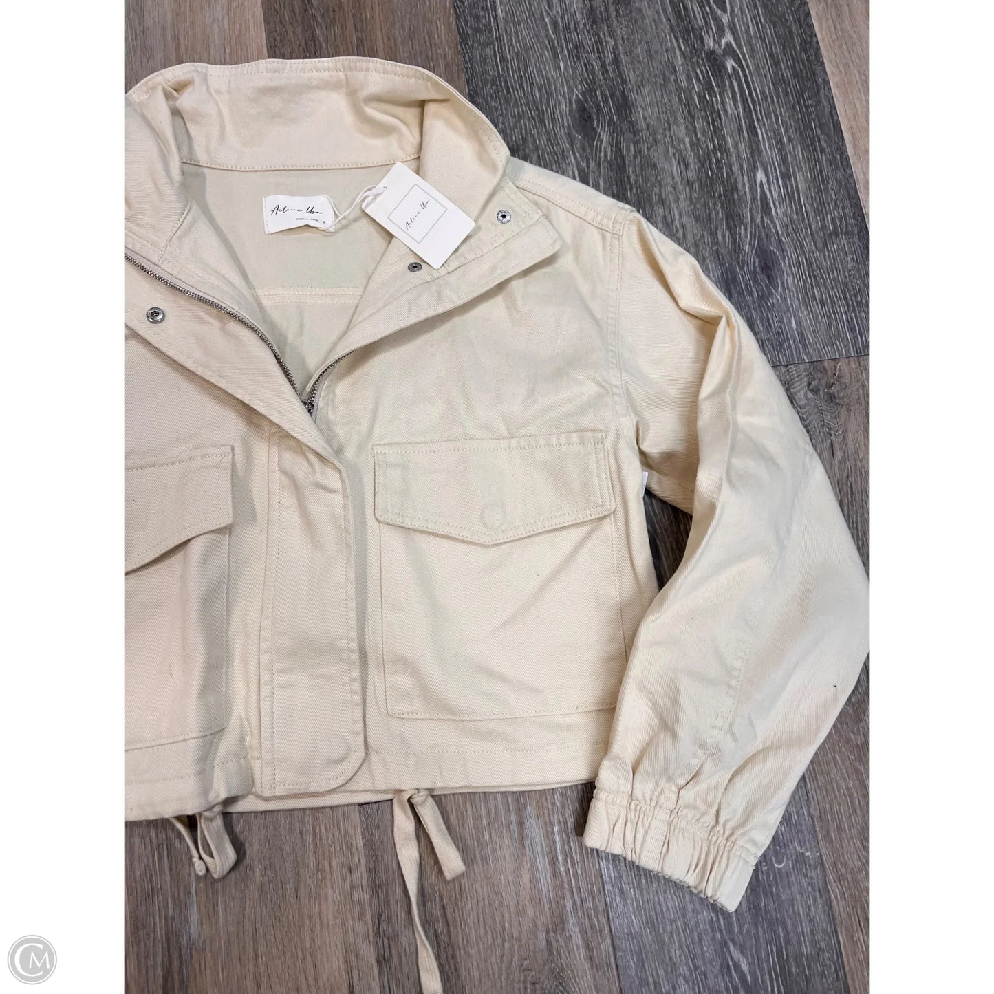 Jacket Denim By Active Usa In Yellow, Size: S