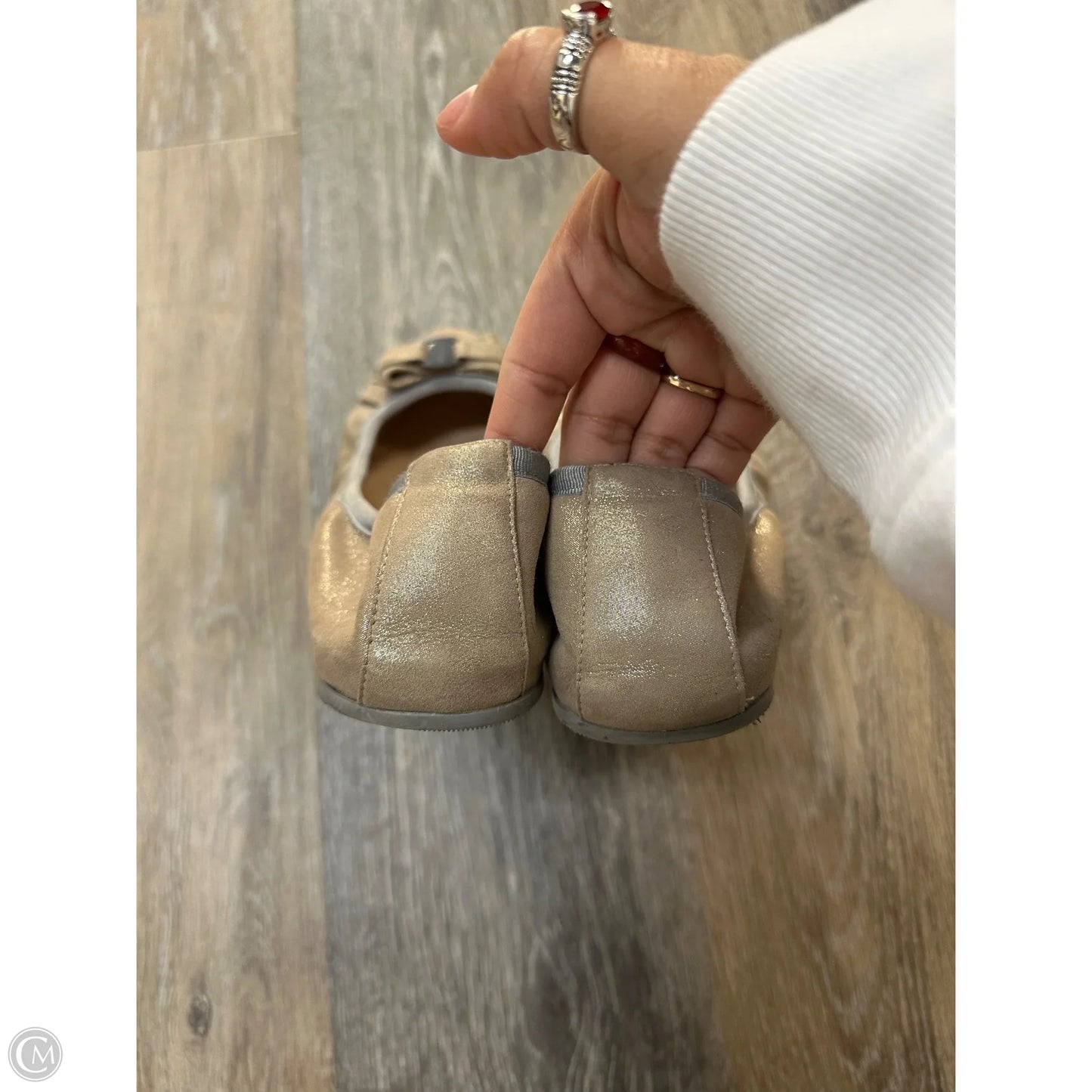 Shoes Luxury Designer By Ferragamo In Tan, Size: 10