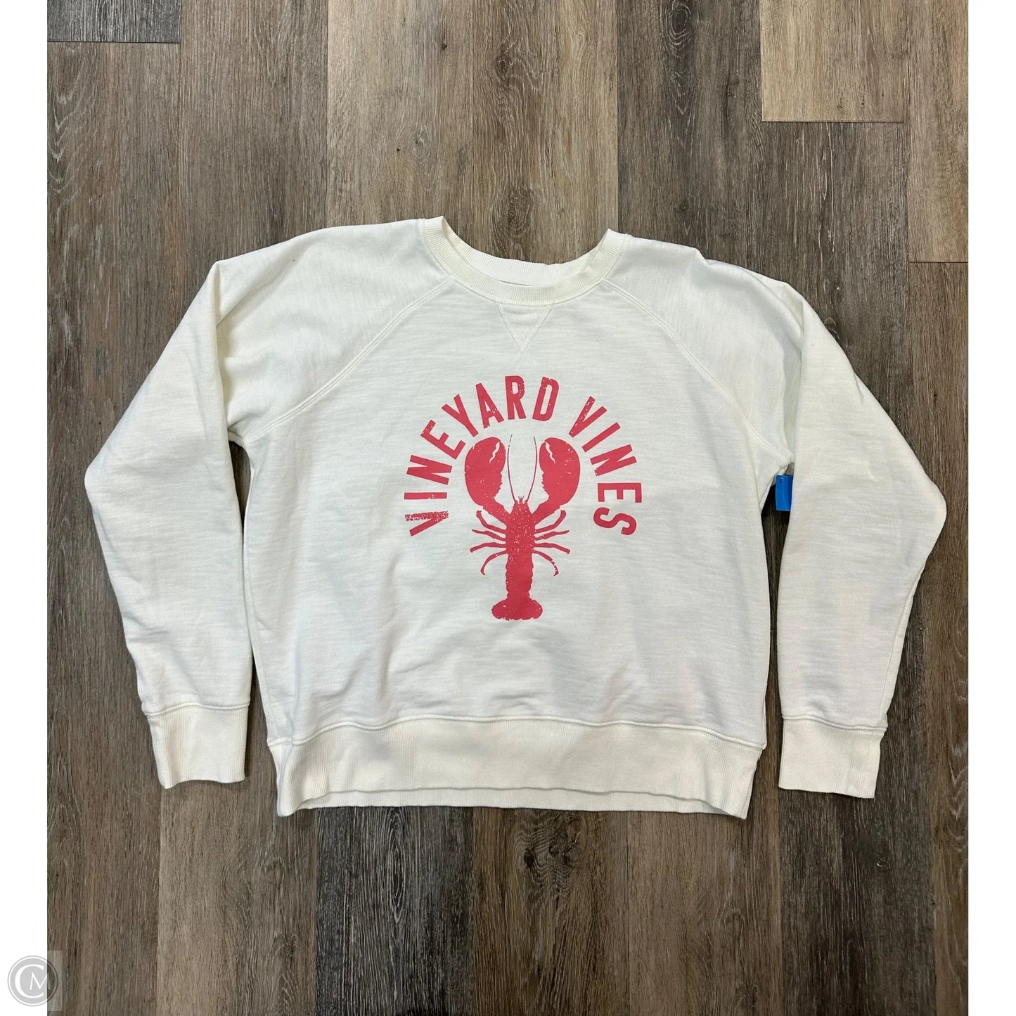 Sweatshirt Crewneck By Vineyard Vines In Cream, Size: L