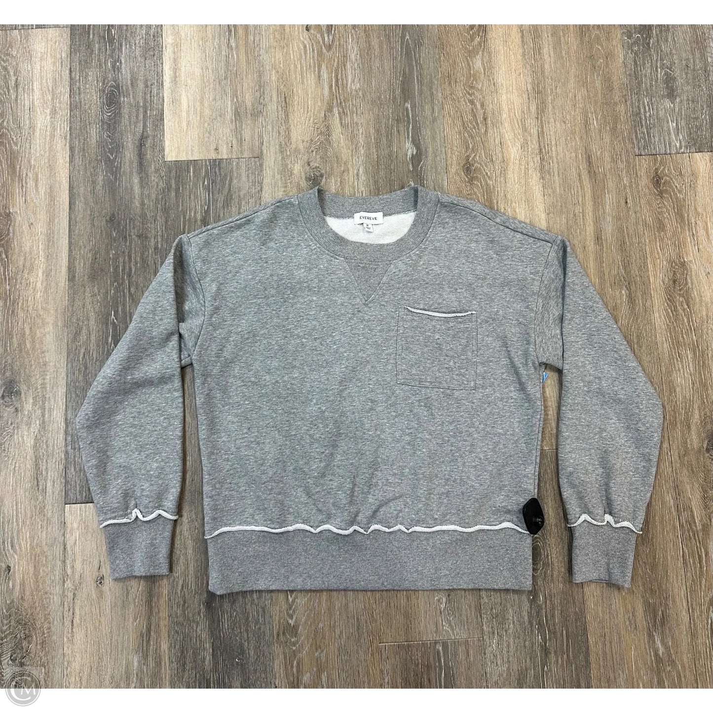 Sweatshirt Crewneck By Evereve In Grey, Size: M