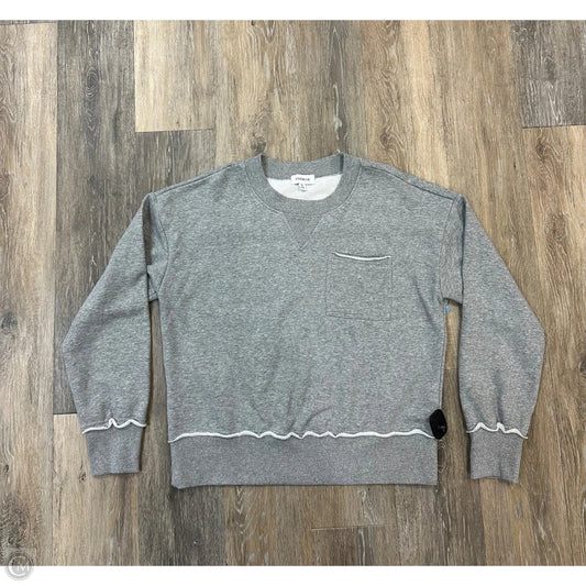 Sweatshirt Crewneck By Evereve In Grey, Size: M