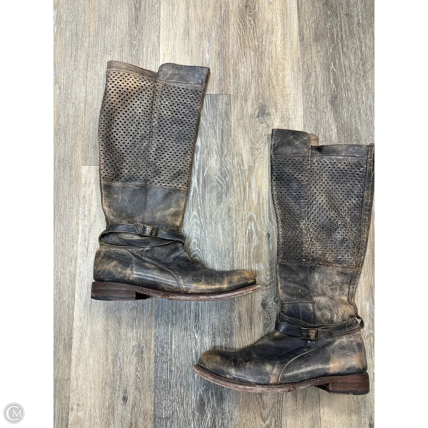 Boots Mid-calf Flats By Bed Stu In Brown, Size: 11