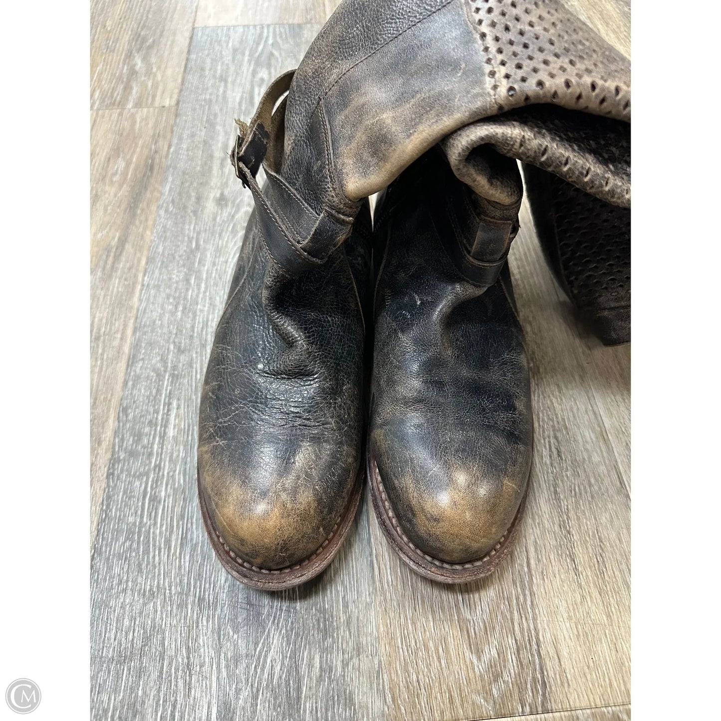 Boots Mid-calf Flats By Bed Stu In Brown, Size: 11