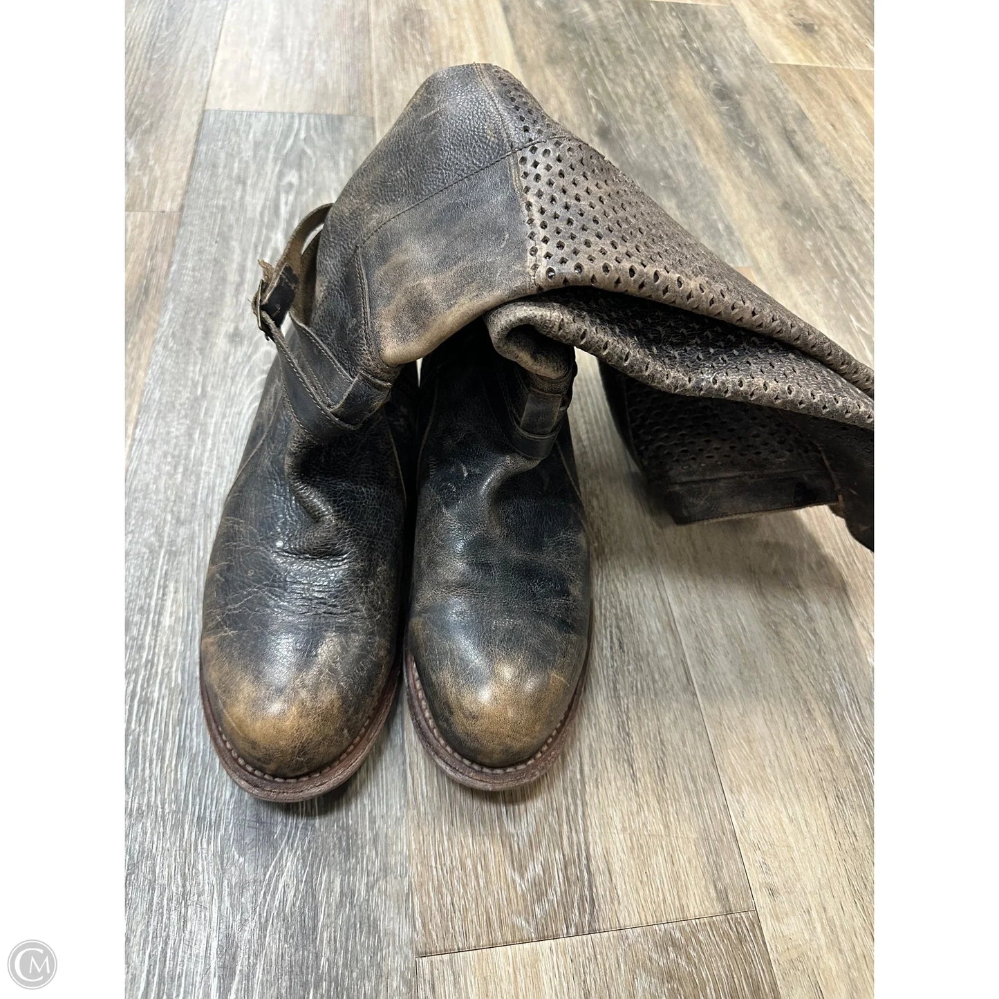 Boots Mid-calf Flats By Bed Stu In Brown, Size: 11