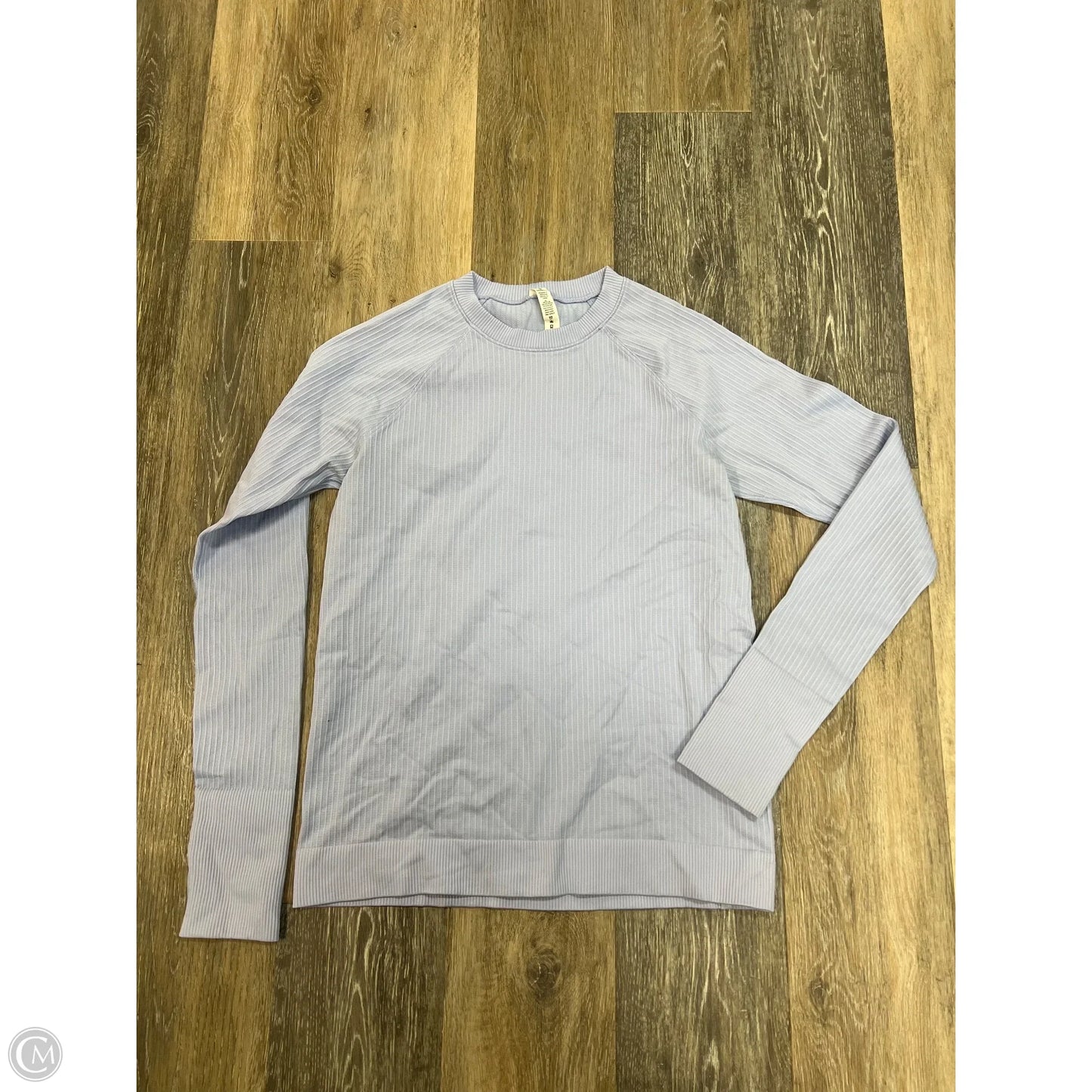 Athletic Top Long Sleeve Crewneck By Lululemon In Purple, Size: 8