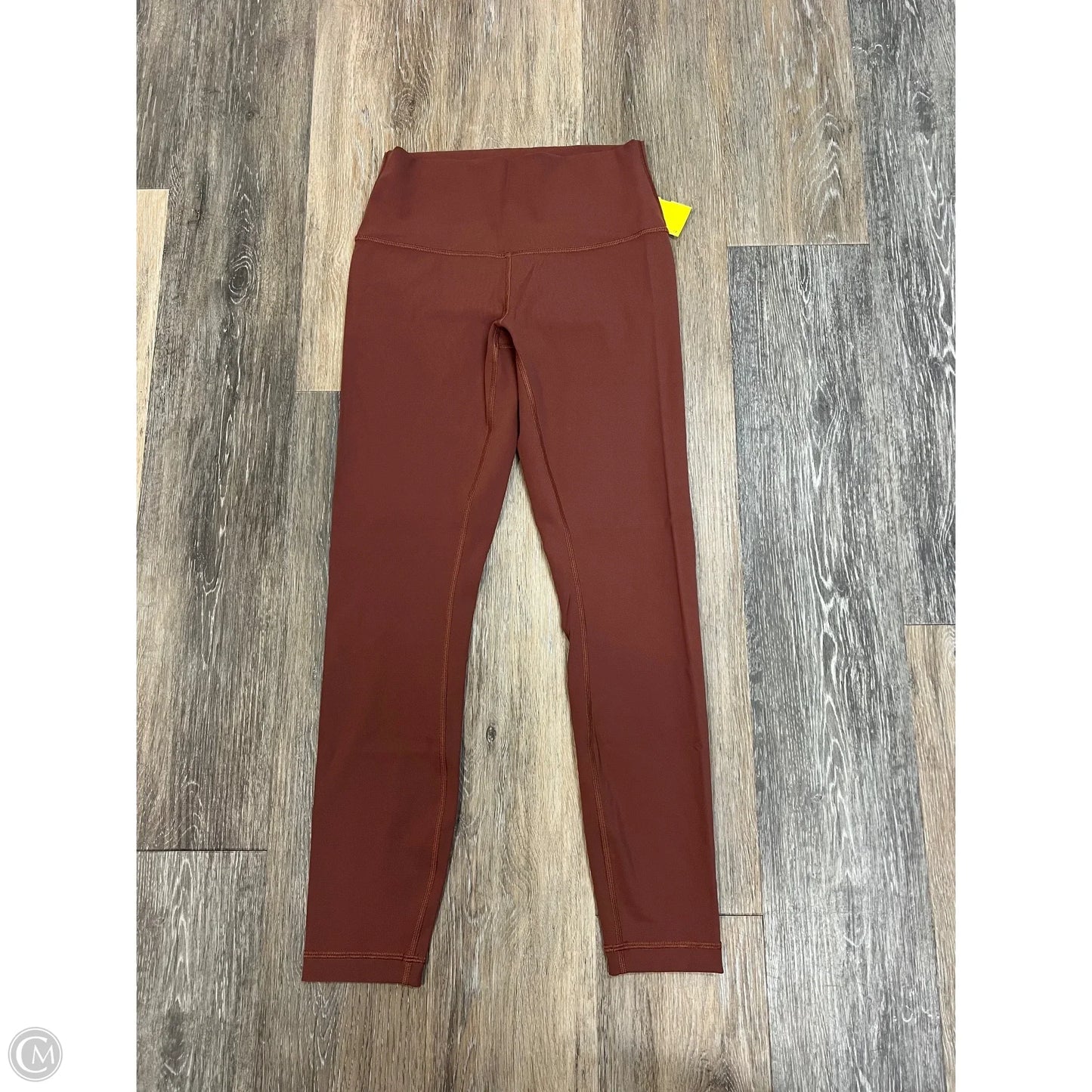 Athletic Leggings By Lululemon In Orange, Size: 6