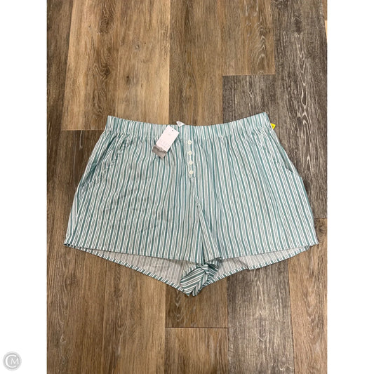 Pajama Shorts By Cacique In Green, Size: 1X