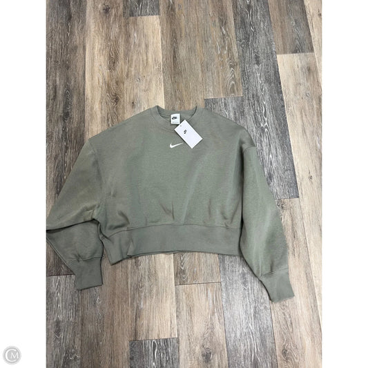 Athletic Sweatshirt Crewneck By Nike Apparel In Green, Size: Xs