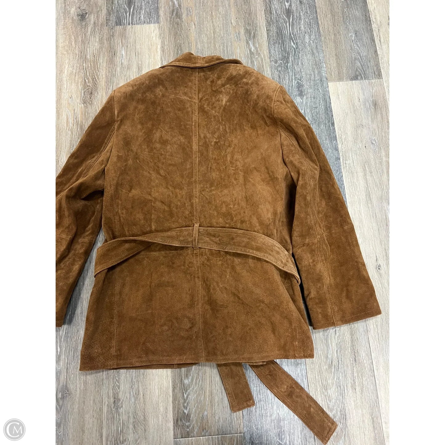Jacket Leather By Zara In Brown, Size: Xs/S