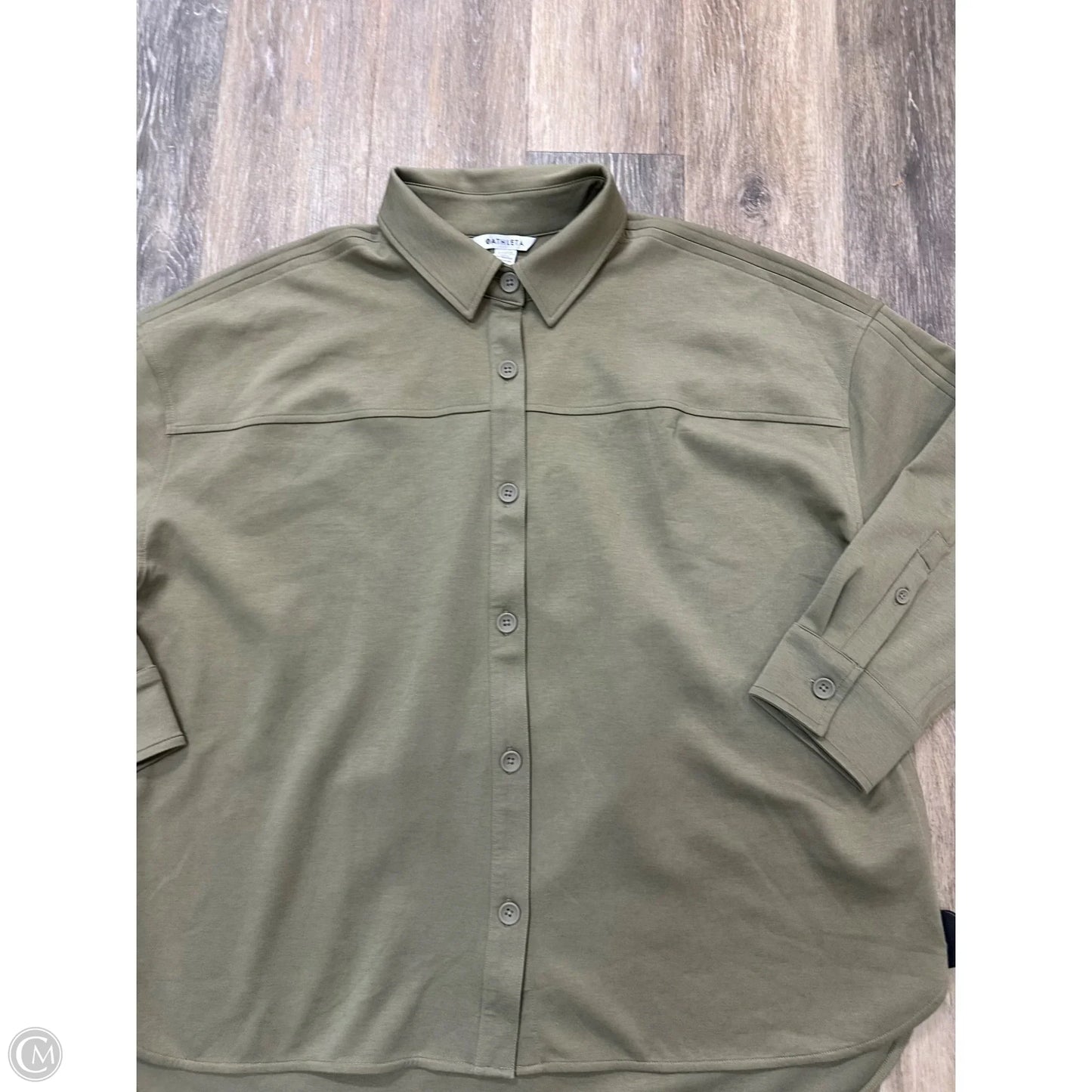 Jacket Shirt By Athleta In Green, Size: Xl