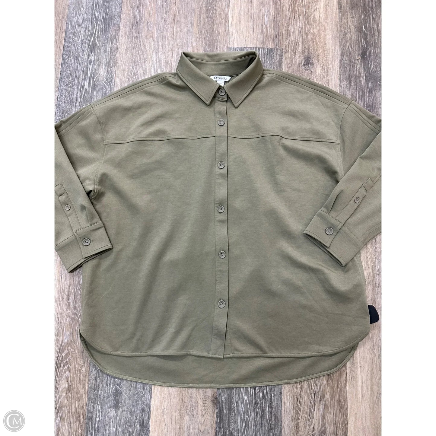 Jacket Shirt By Athleta In Green, Size: Xl