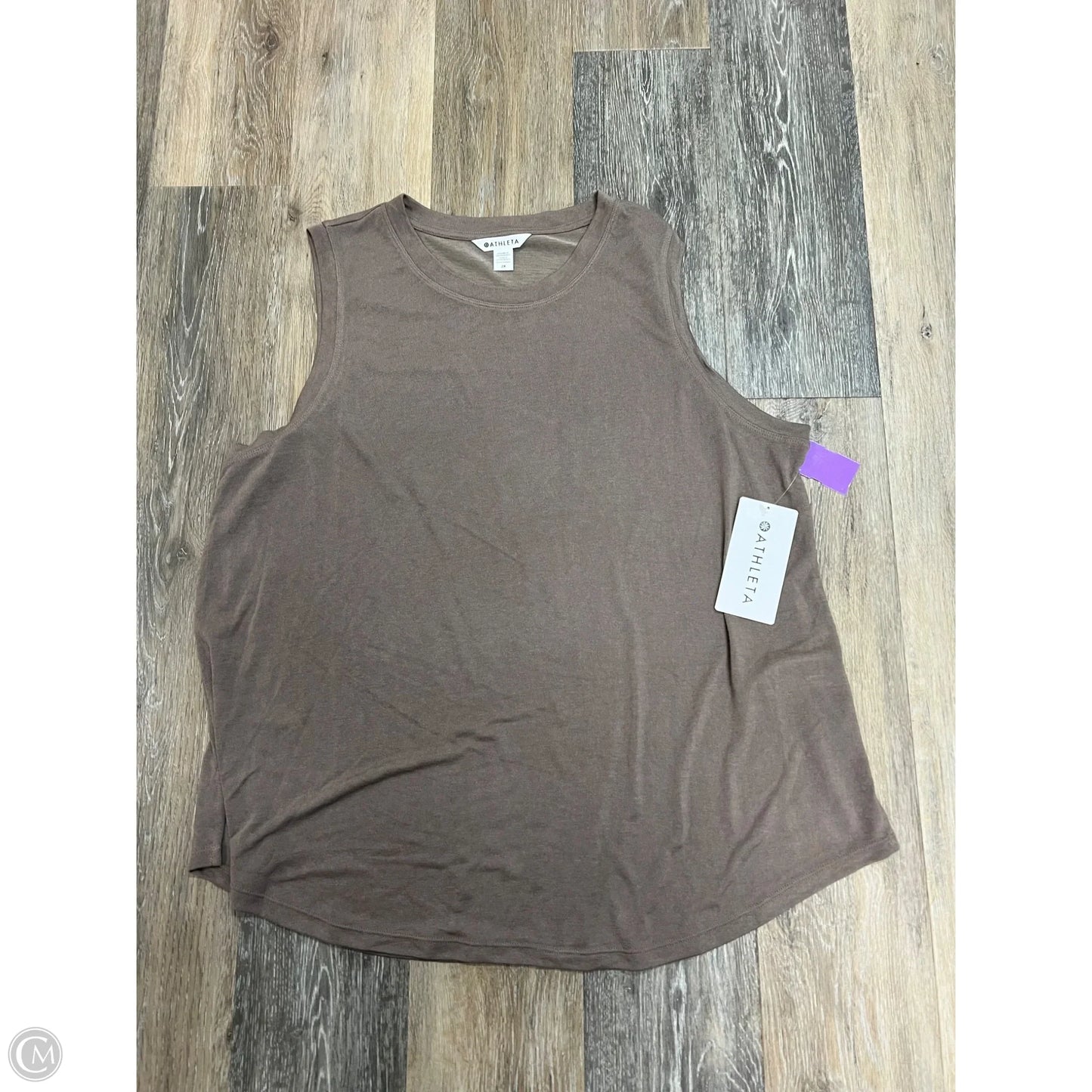 Athletic Tank Top By Athleta In Brown, Size: 2x