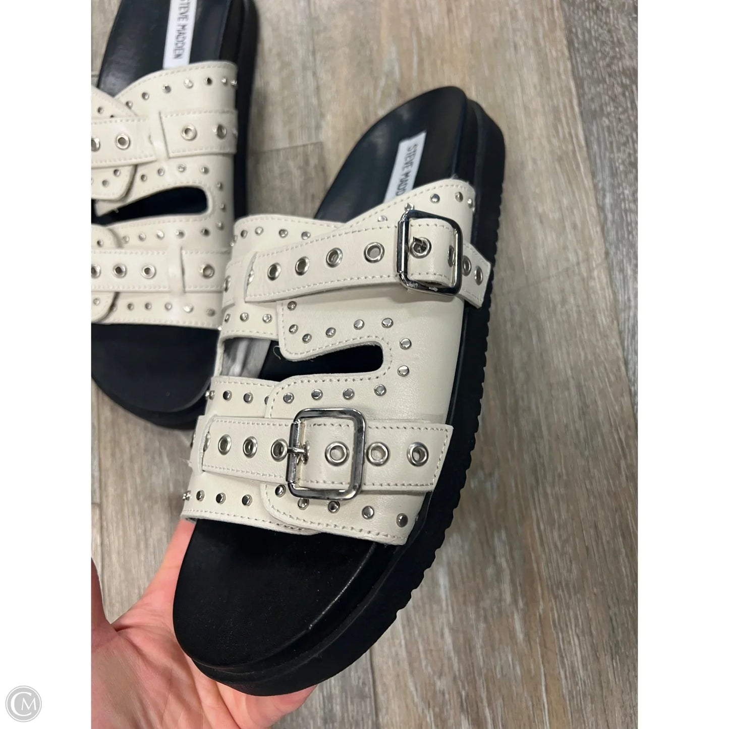 Sandals Flats By Steve Madden In White, Size: 11