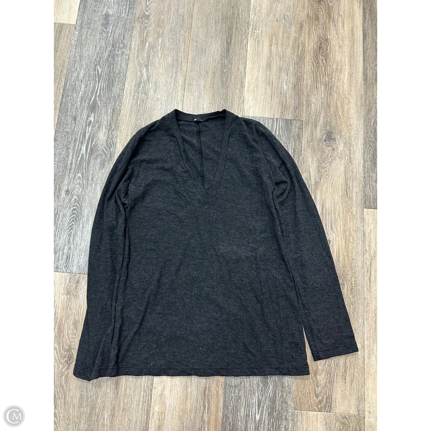 Top Long Sleeve By Monrow In Black, Size: S