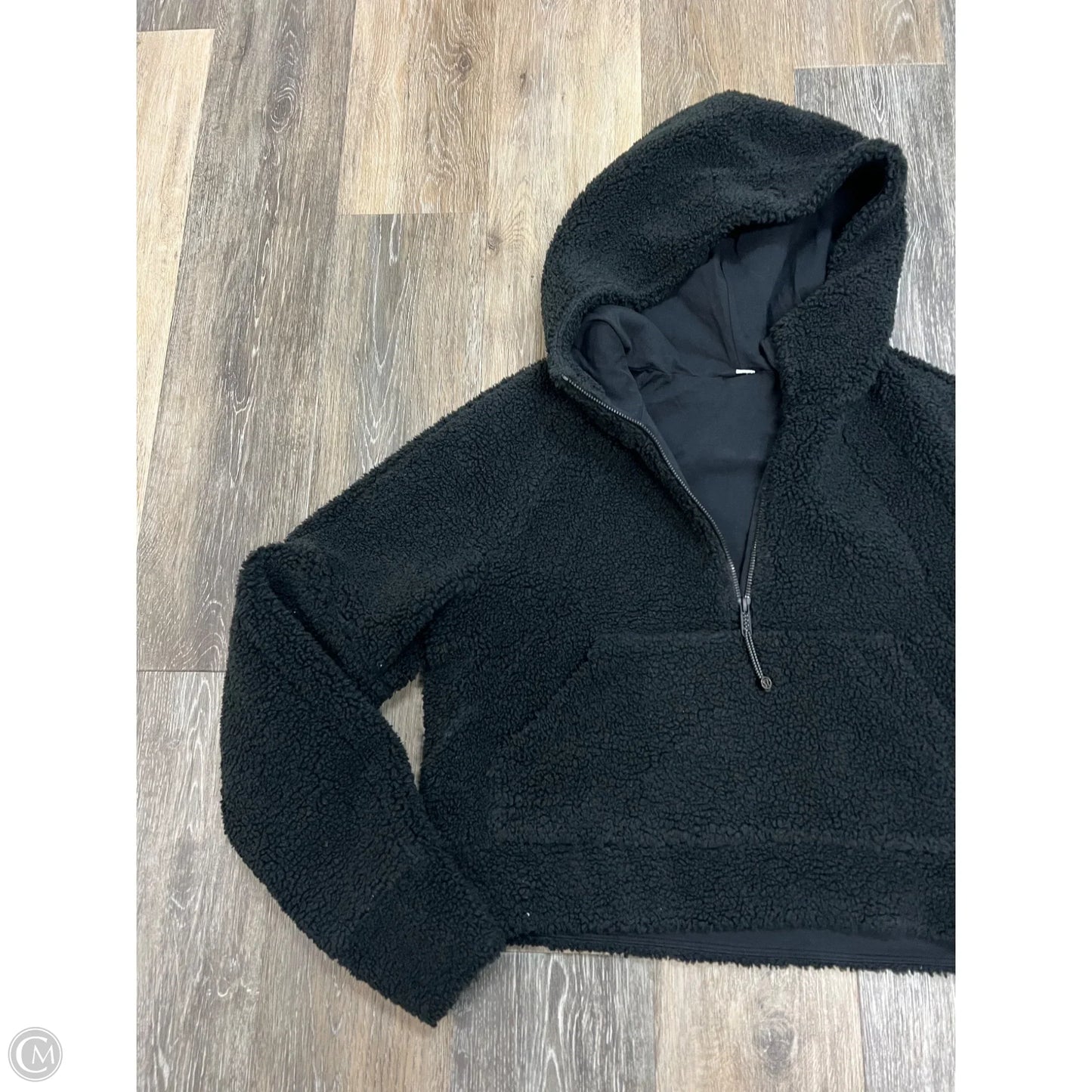 Athletic Sweatshirt Hoodie Fleece By Lululemon In Black, Size: Xs/S