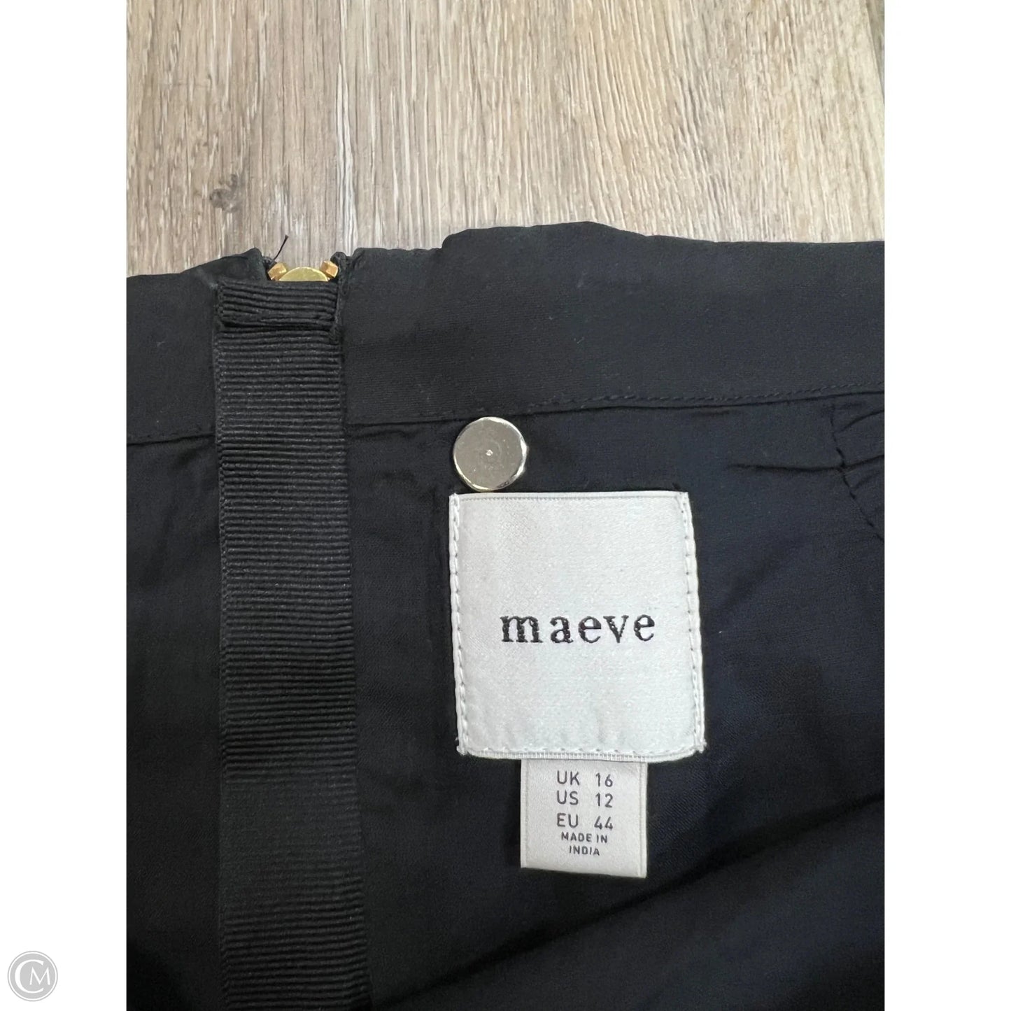 Skirt Maxi By Maeve In Black, Size: 12
