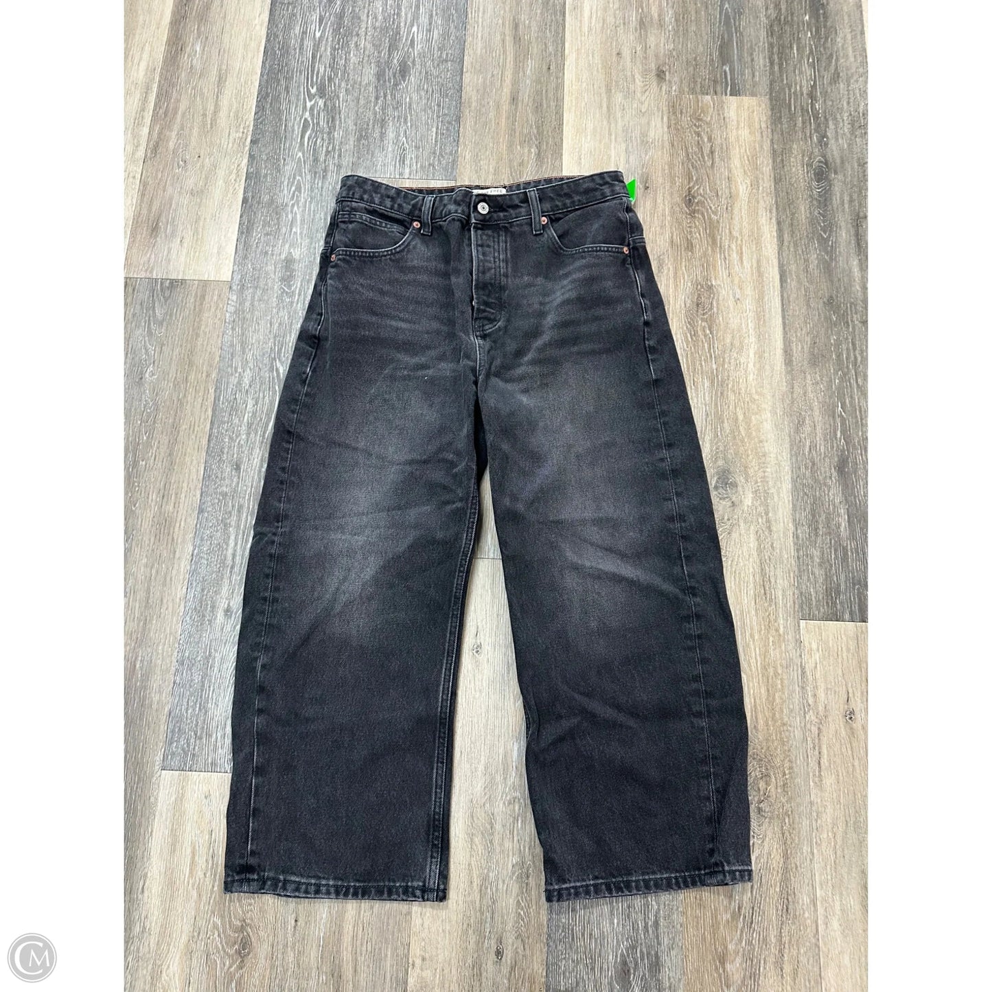 Jeans Wide Leg By We The Free In Black Denim, Size: 8