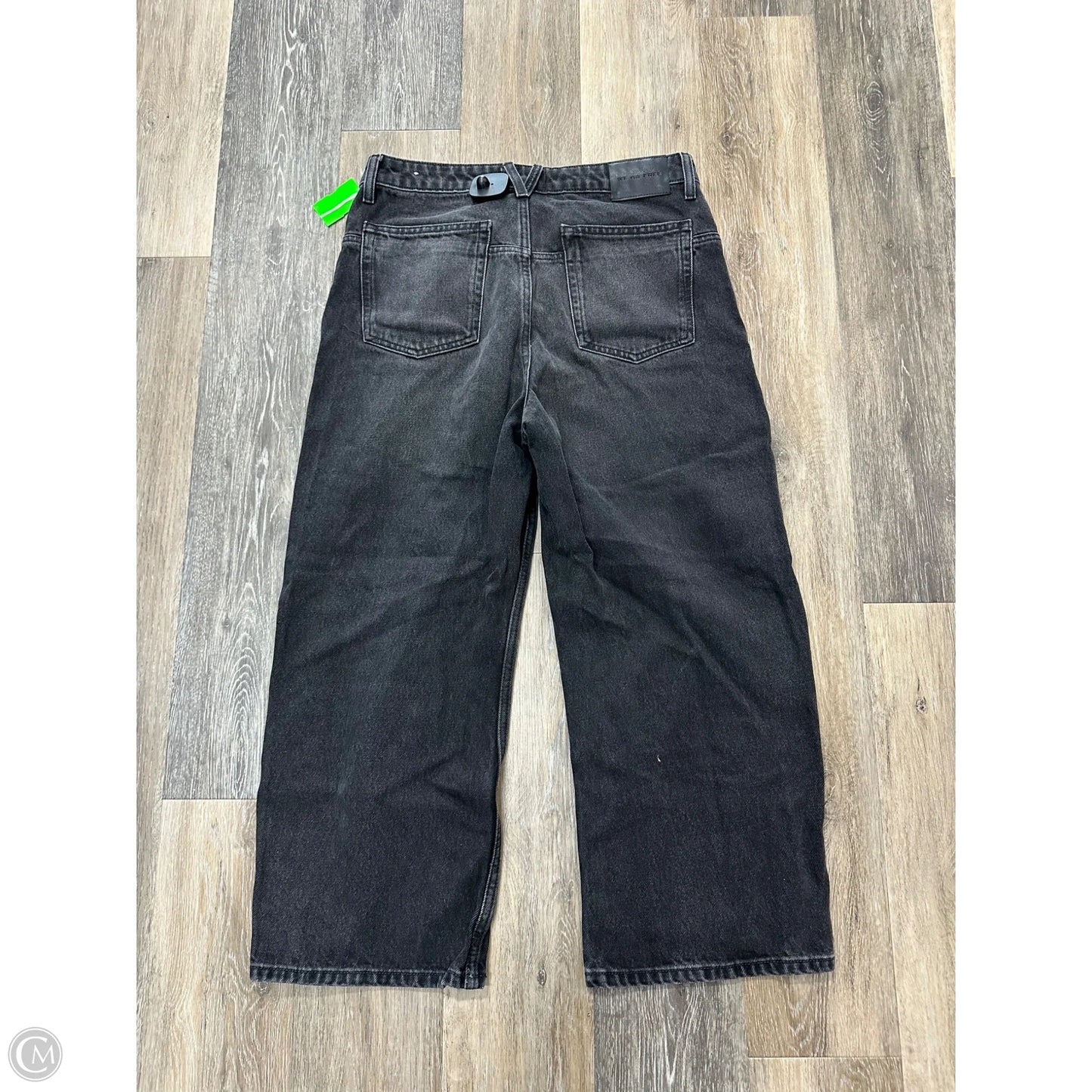 Jeans Wide Leg By We The Free In Black Denim, Size: 8