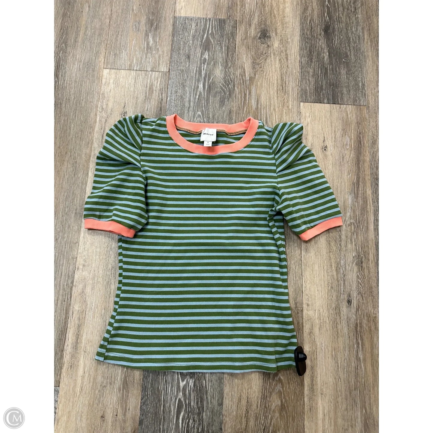 Top Short Sleeve By Maeve In Green, Size: S