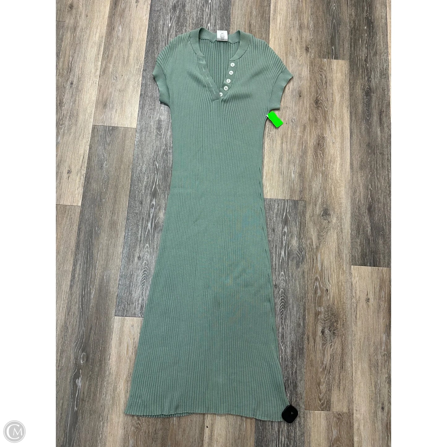 Dress Casual Maxi By Varley In Green, Size: S