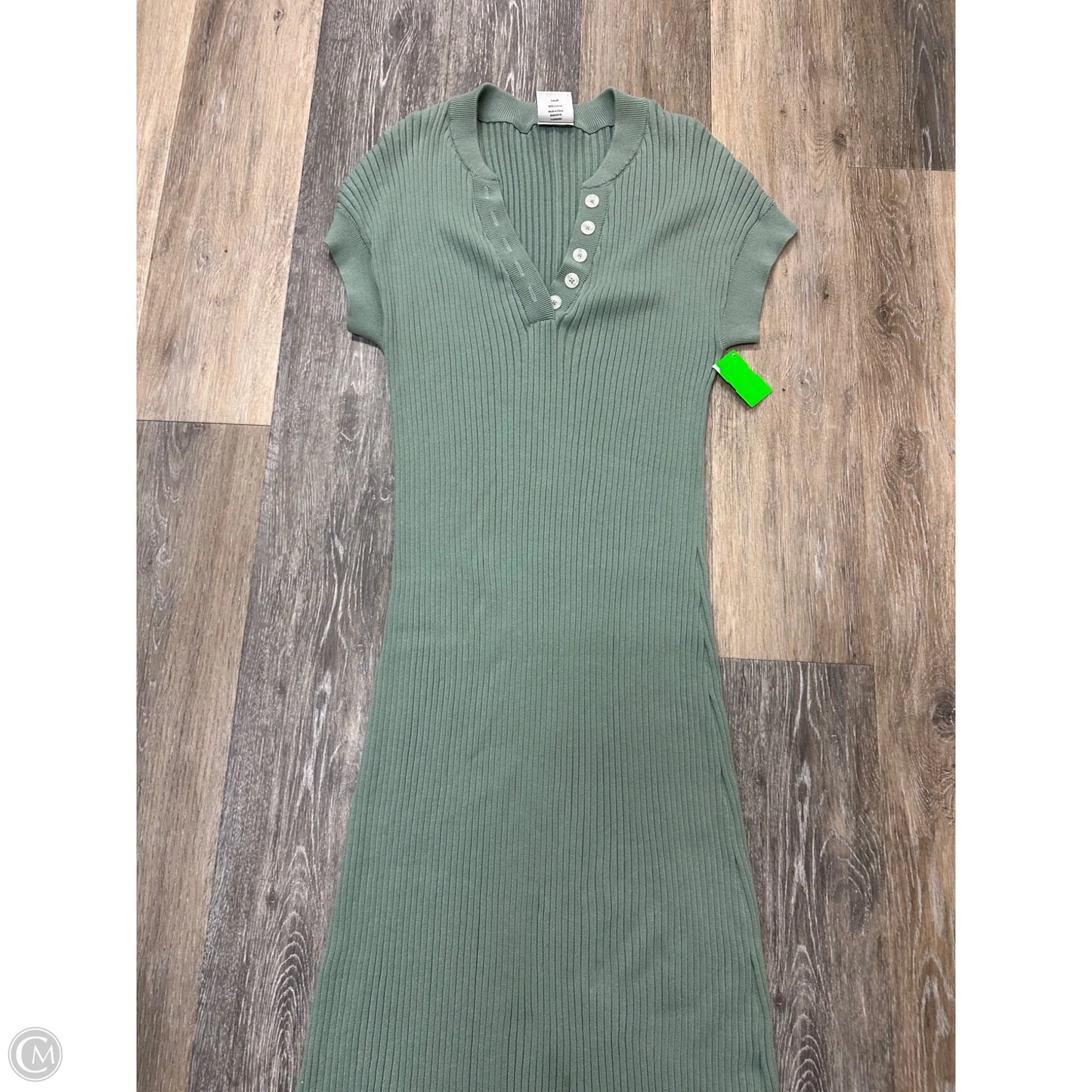 Dress Casual Maxi By Varley In Green, Size: S