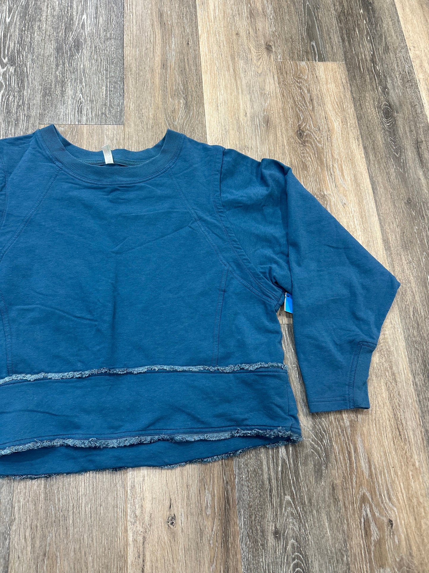 Blue Athletic Top Long Sleeve Crewneck Free People, Size M