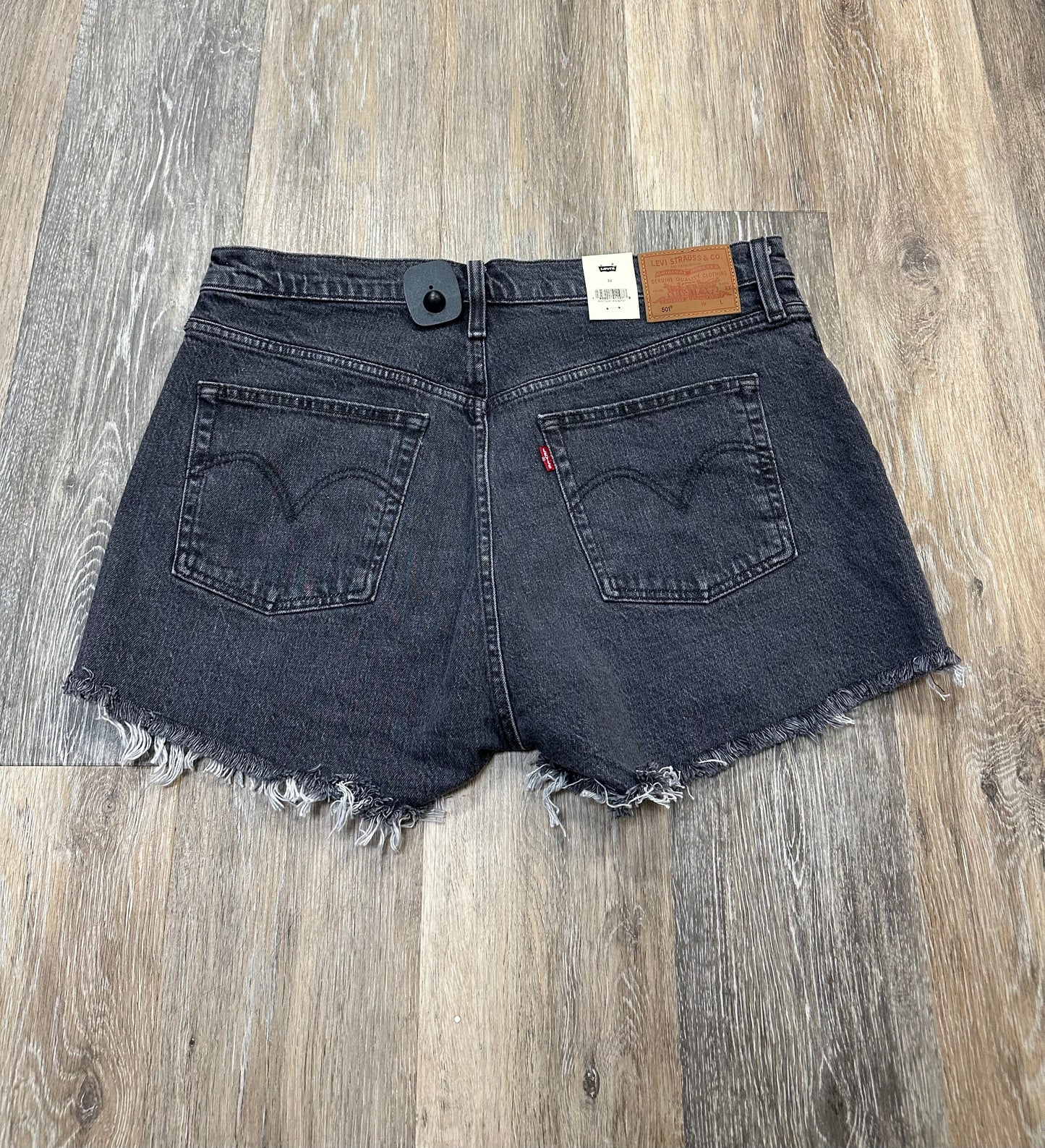 Shorts By Levis In Black Denim, Size: 14