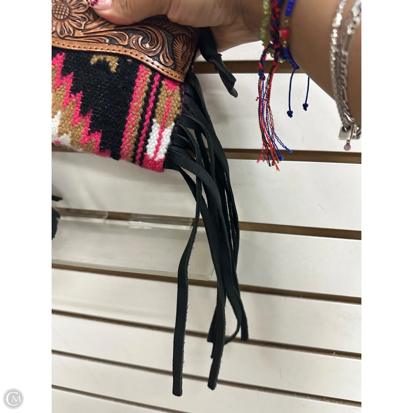 Handbag Leather By American Darling, Size: Small