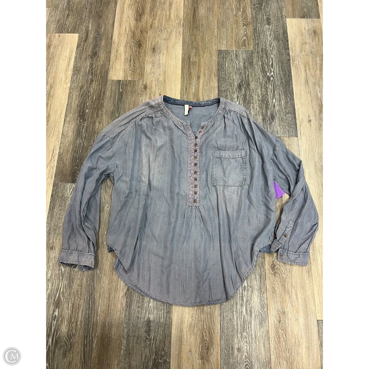 Top Long Sleeve By Pilcro In Striped Pattern, Size: Xl