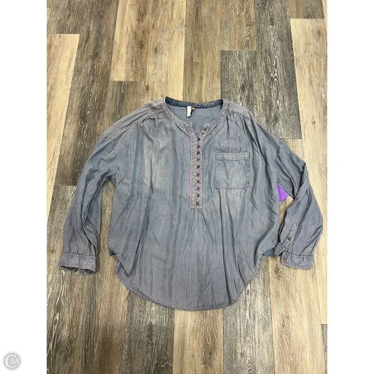 Top Long Sleeve By Pilcro In Striped Pattern, Size: Xl