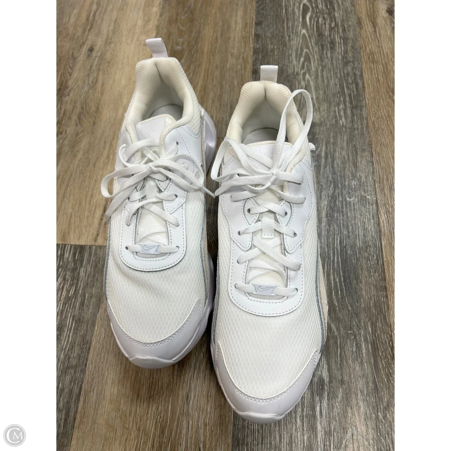 Shoes Athletic By Nike In White, Size: 12