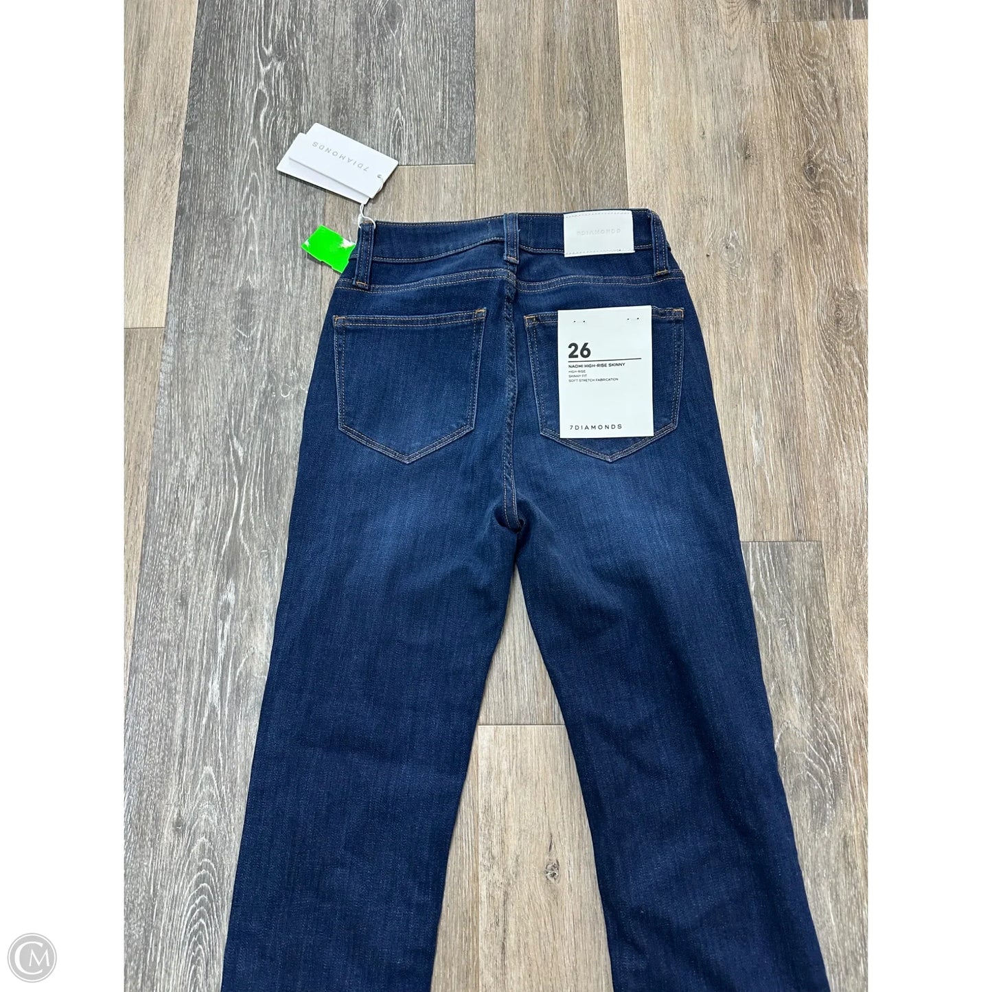 Jeans Skinny By 7 Diamonds In Blue Denim, Size: 2