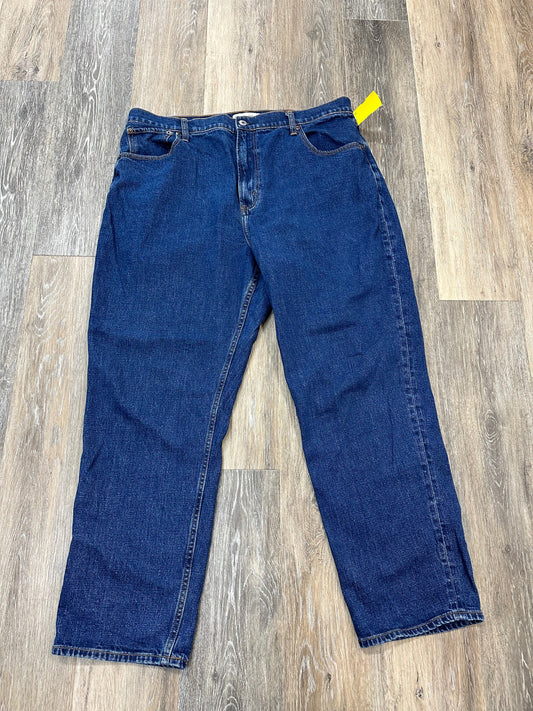 Jeans Straight By Abercrombie And Fitch In Blue Denim, Size: 16l