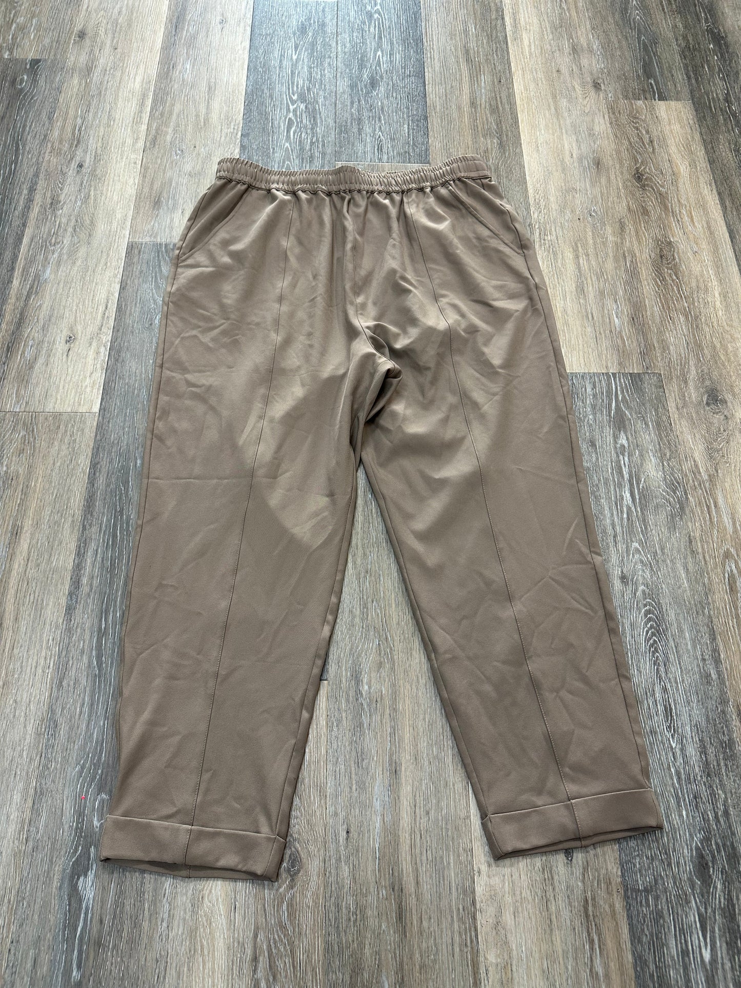 Athletic Pants By Varley In Brown, Size: Xl