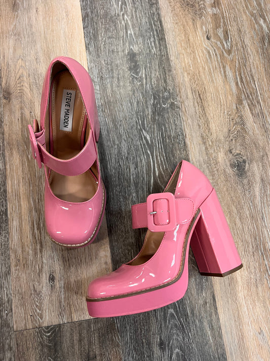 Shoes Heels Block By Steve Madden In Pink, Size: 8