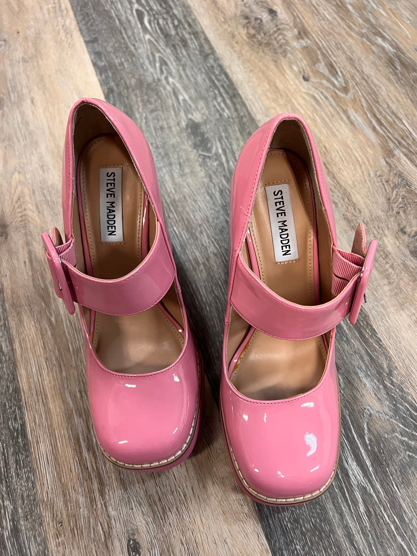 Shoes Heels Block By Steve Madden In Pink, Size: 8