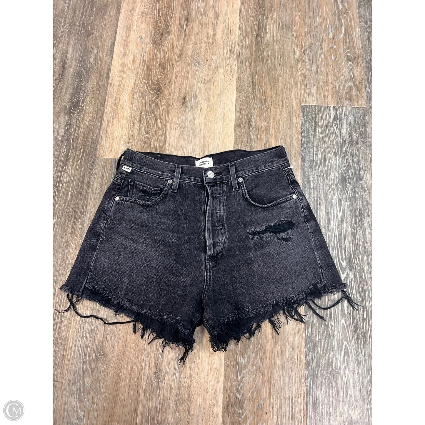 Shorts By Citizens Of Humanity In Black Denim, Size: 2