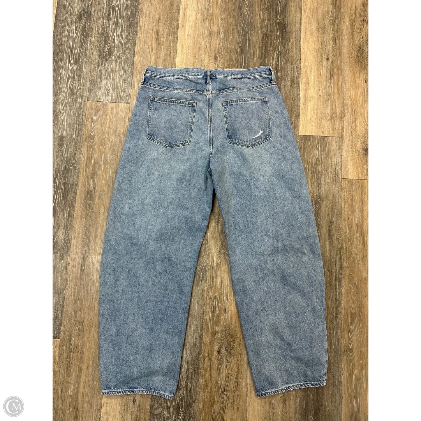 Jeans Wide Leg By Gap In Blue Denim, Size: 14l