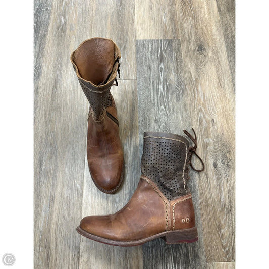 Boots Ankle Flats By Bed Stu In Brown, Size: 9