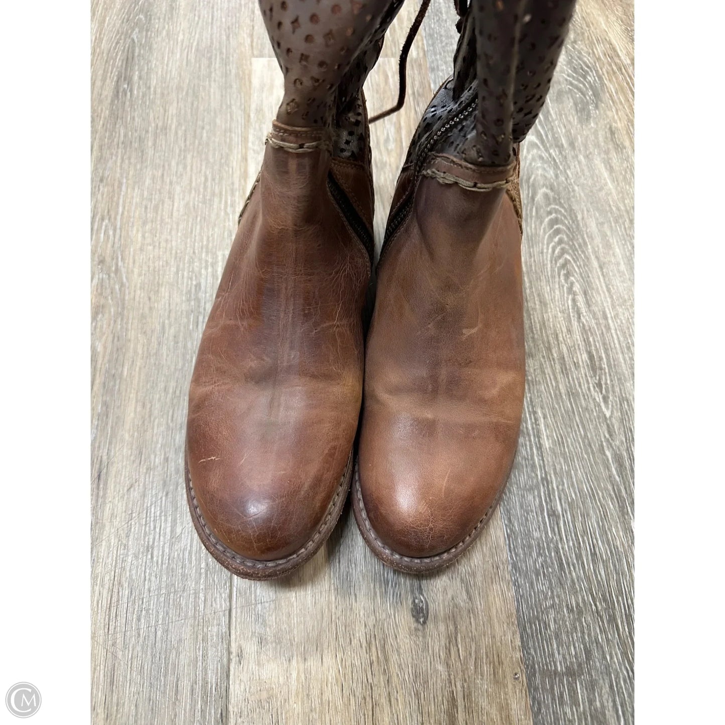 Boots Ankle Flats By Bed Stu In Brown, Size: 9