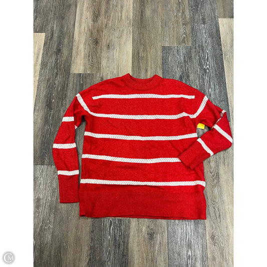 Sweater By Aerie In Red & White, Size: Xxs