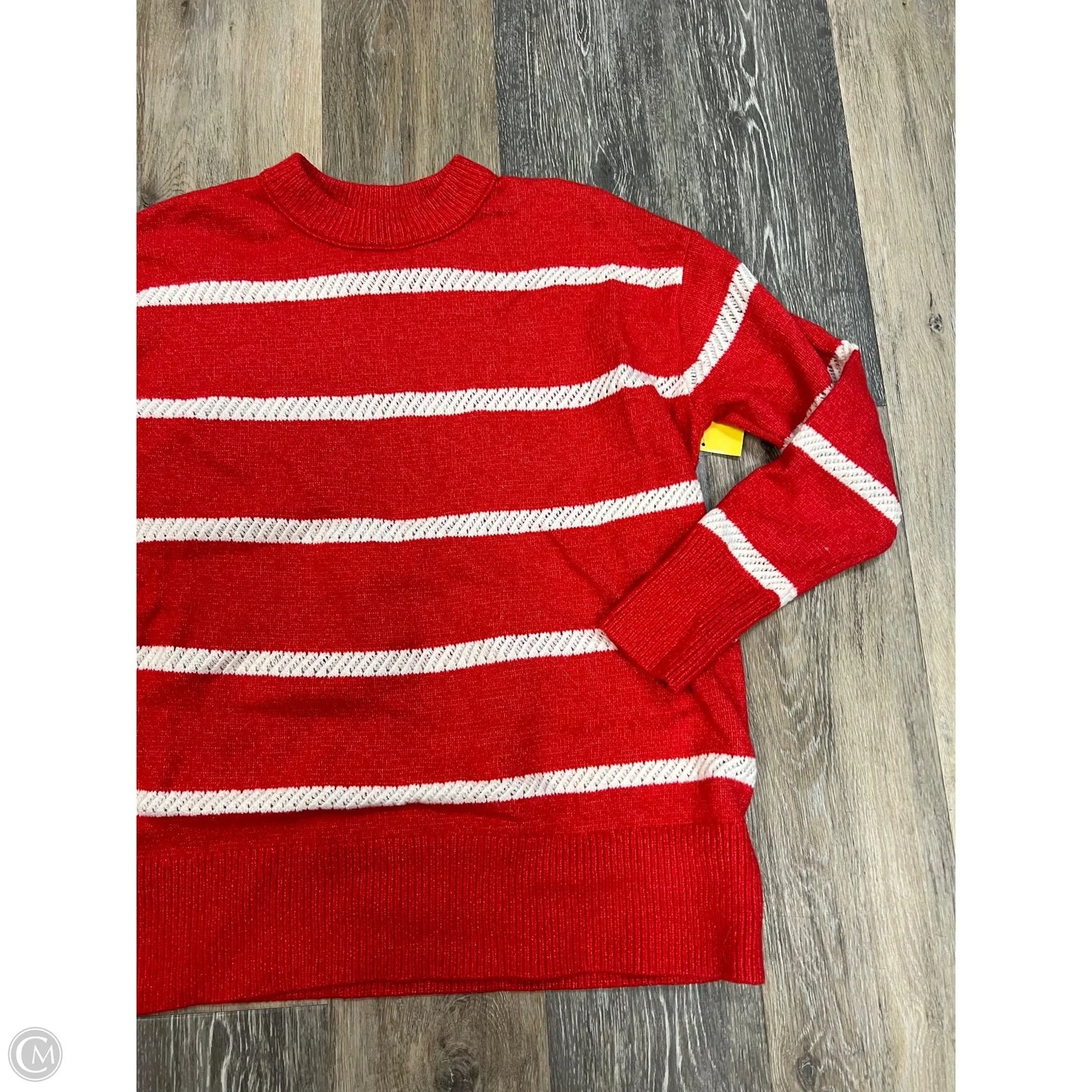 Sweater By Aerie In Red & White, Size: Xxs